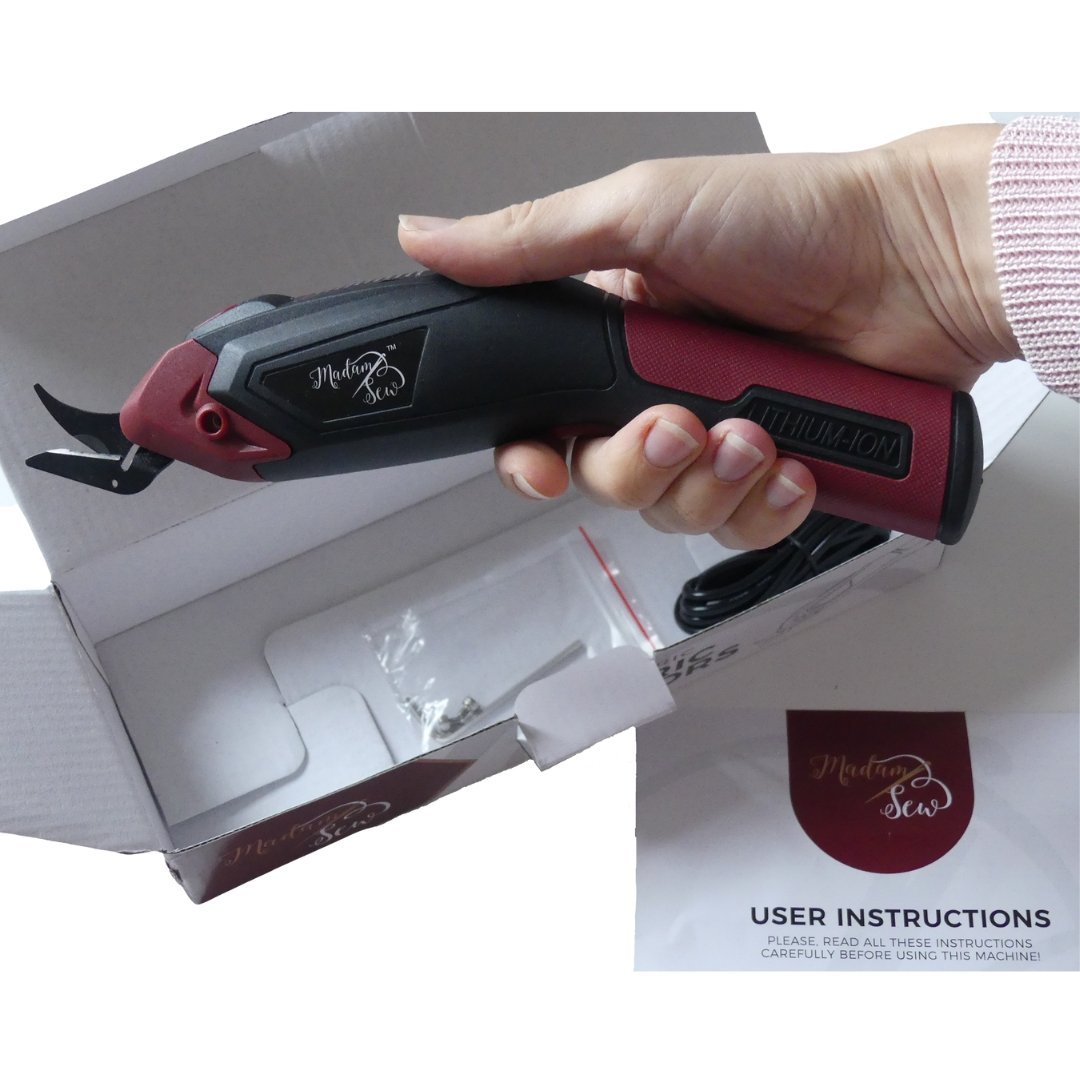 Electric Fabric Scissors - Cordless - MadamSew