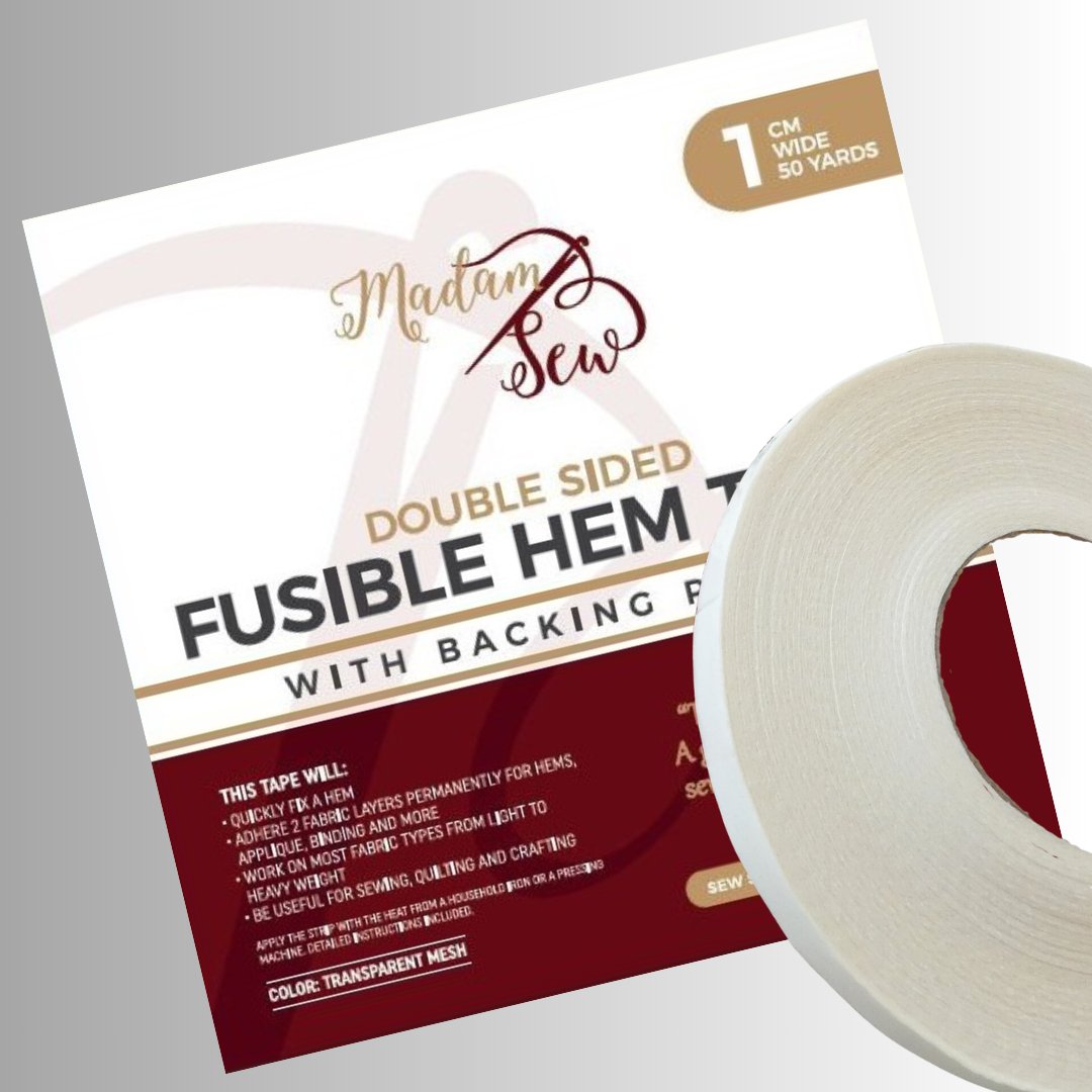 Fusible Hem Tape - 50 yards; Available in Two Widths - MadamSew