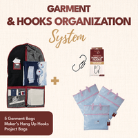 Garment and Hooks Organization System - White - MadamSew