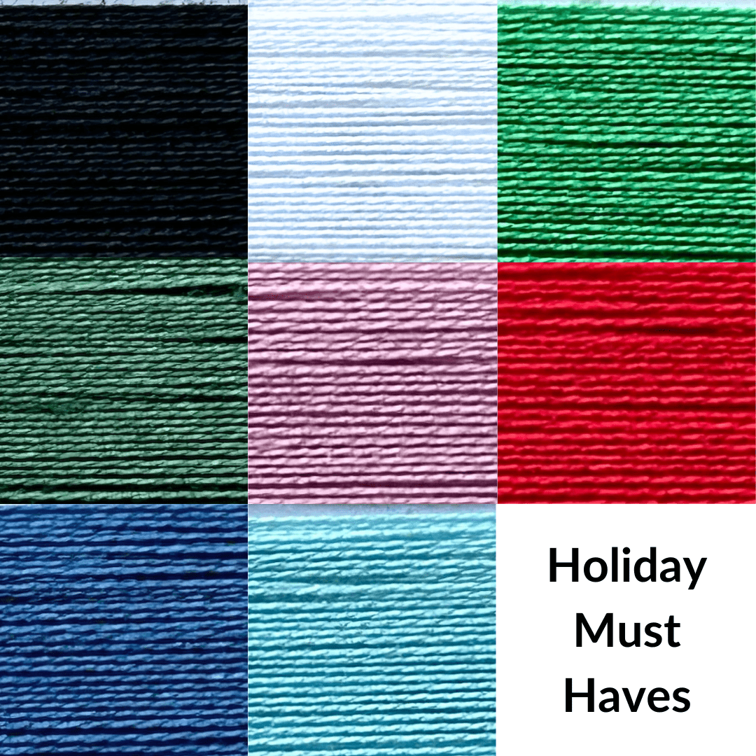 Holiday Must Haves - Cotton Thread Set - For Quilting and Sewing! - 8 Spools, 180 Yards Each - MadamSew