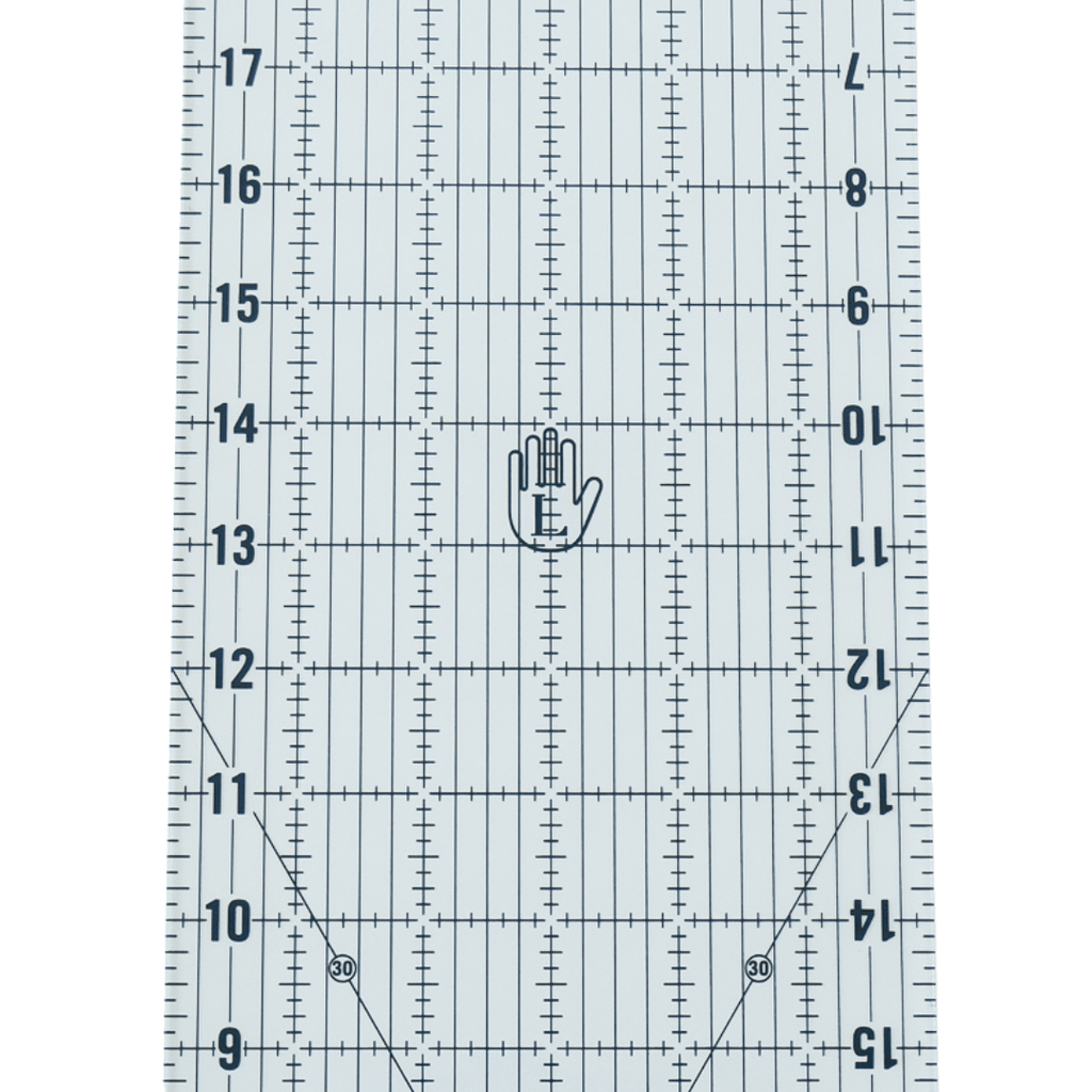Left - Handed Non - Slip Quilting Ruler - 6 x 24 inch - MadamSew