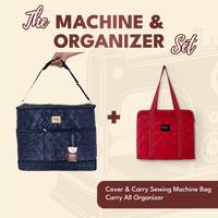 Machine & Organizer Set - Cover & Carry + Carry-All Organizer - MadamSew