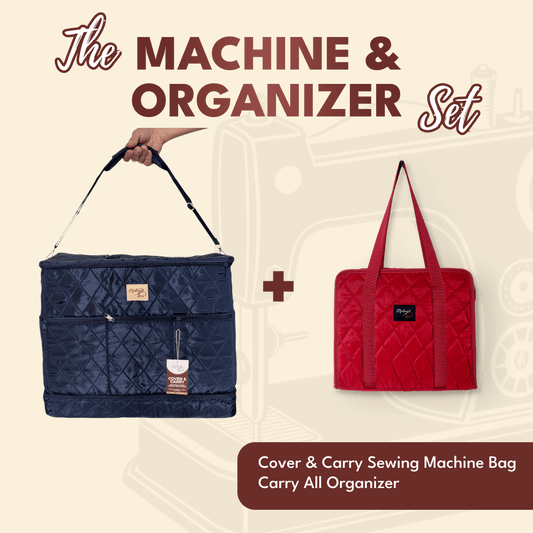 Machine & Organizer Set - Cover & Carry + Carry-All Organizer - MadamSew