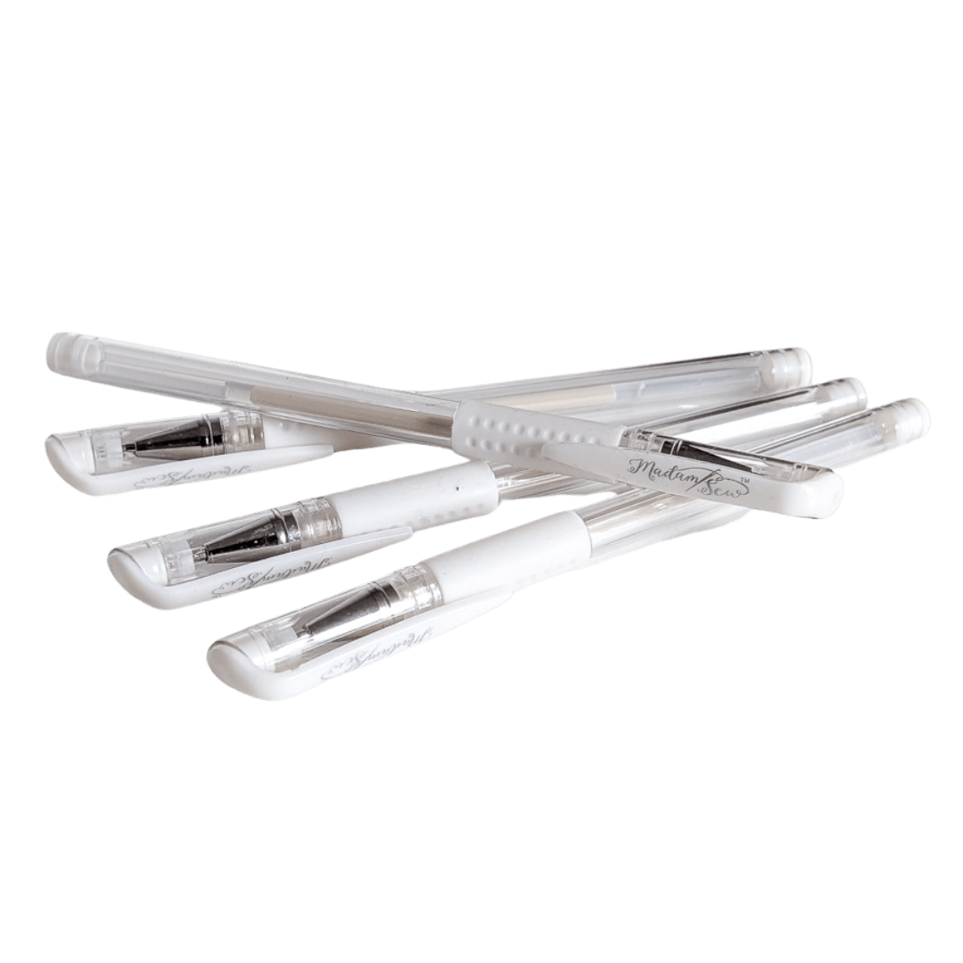Madam Sew White Heat Erasable Fabric Marking Pens – 4 Pack - MadamSew