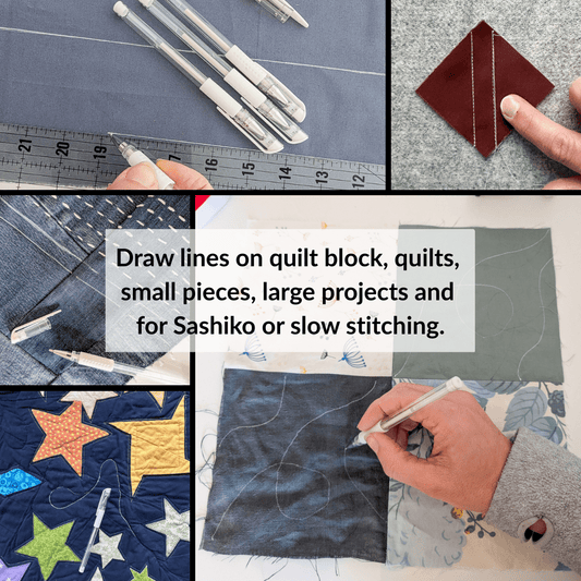 Madam Sew White Heat Erasable Fabric Marking Pens – 4 Pack - MadamSew