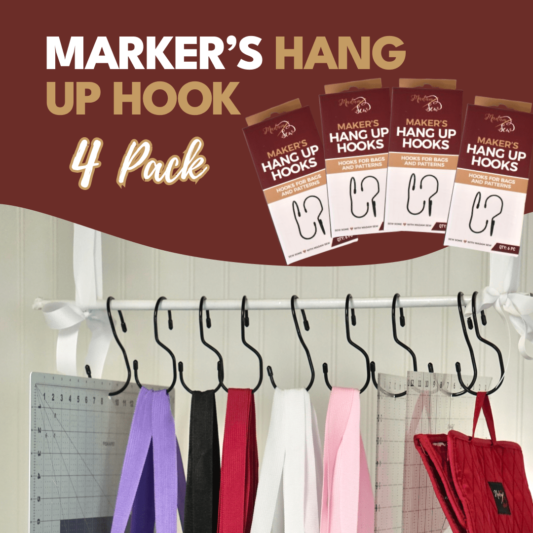 Maker's Hang Up Hooks - 4-Pack - MadamSew