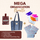 Mega Organization Bundle - Light Pink 3 Pack Project Bag - Navy - MadamSew