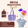 Mega Organization Bundle - Light Pink 3 Pack Project Bag - Purple - MadamSew