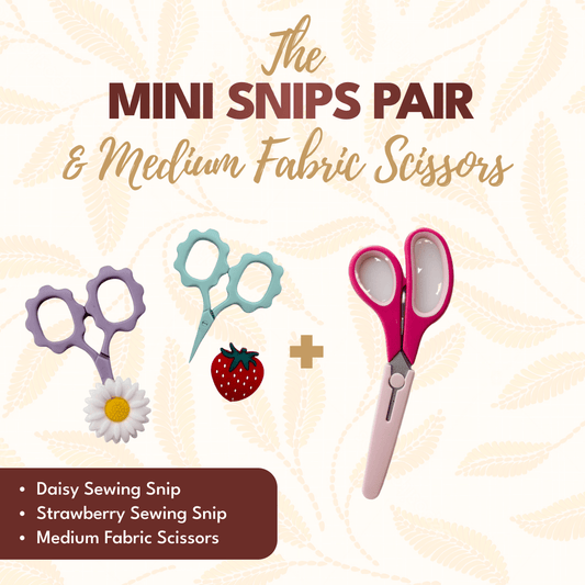 Mini Snips Pair plus Medium Scissors - MadamSew