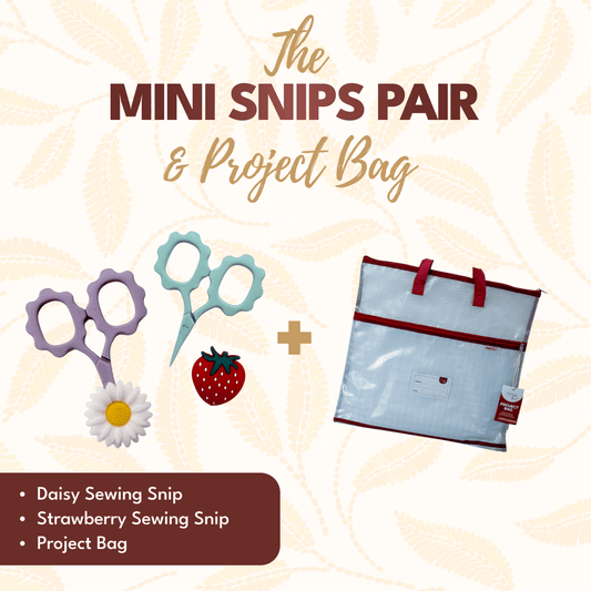 Mini Snips Pair plus Project Bag - MadamSew