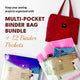 Multi-pocket Binder Bag with 12 Binder Pockets