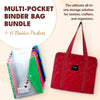 Multi - pocket Binder Bag + 6 Binder Pockets - MadamSew