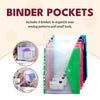 Multi - pocket Binder Bag & 6 Binder Pockets - MadamSew