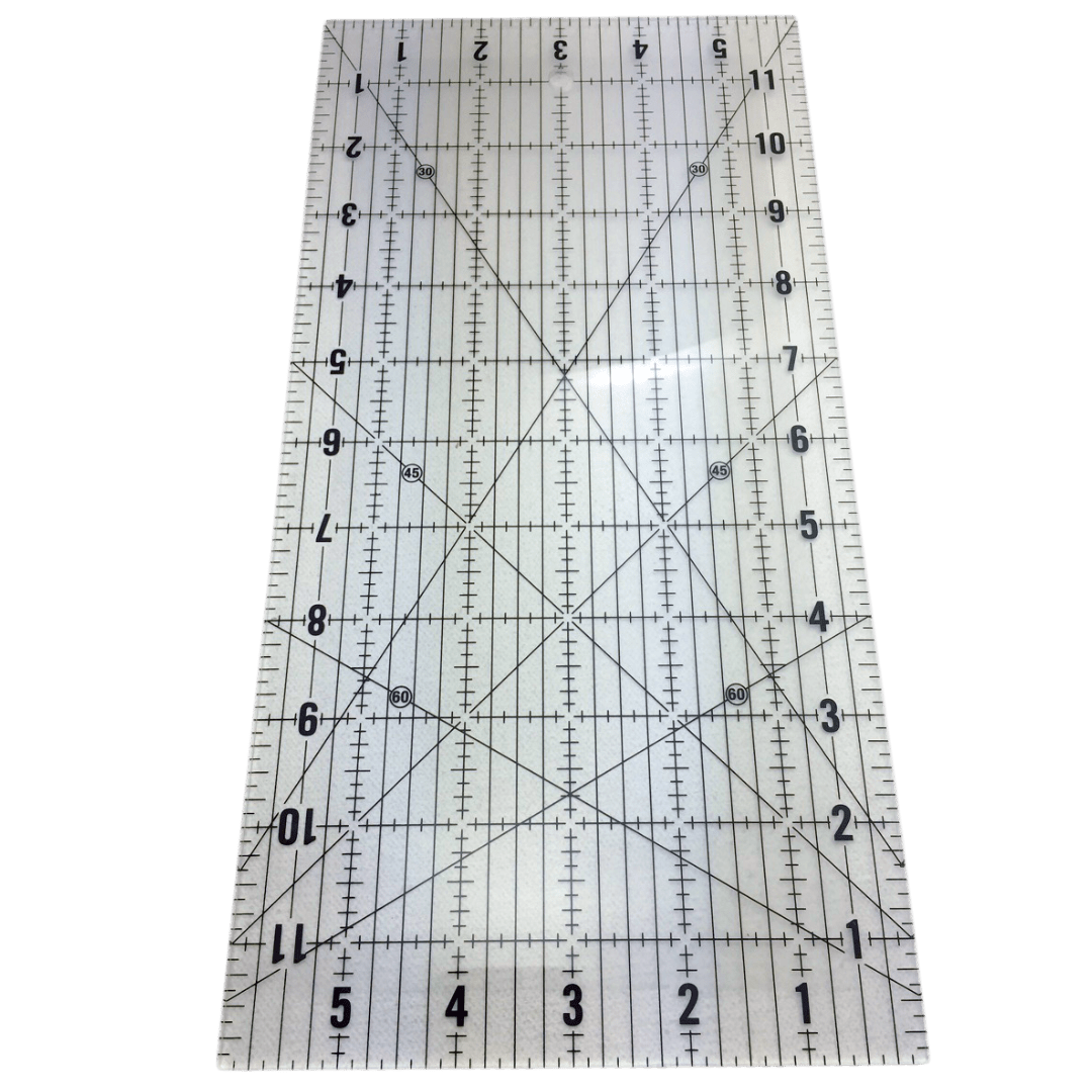 Non - Slip Quilting Ruler 6 x 12 inch - MadamSew