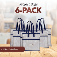 Project Bag 6-Pack - Navy Blue - MadamSew
