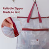 Detail of the zippers that the Madam Sew project bags have