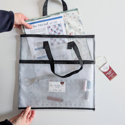 Project Bag - Store Everything for Your Project in One Place - Four colors to choose from! - MadamSew