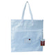 Transparent Project Bag with white handles and a two pockets by Madam Sew