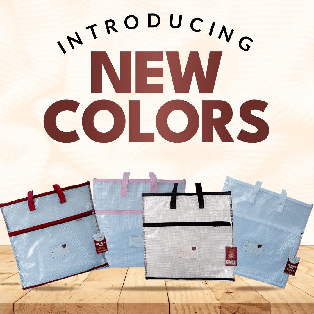 Project Bags (6 Red) - 9 Pack with Project Cards - MadamSew