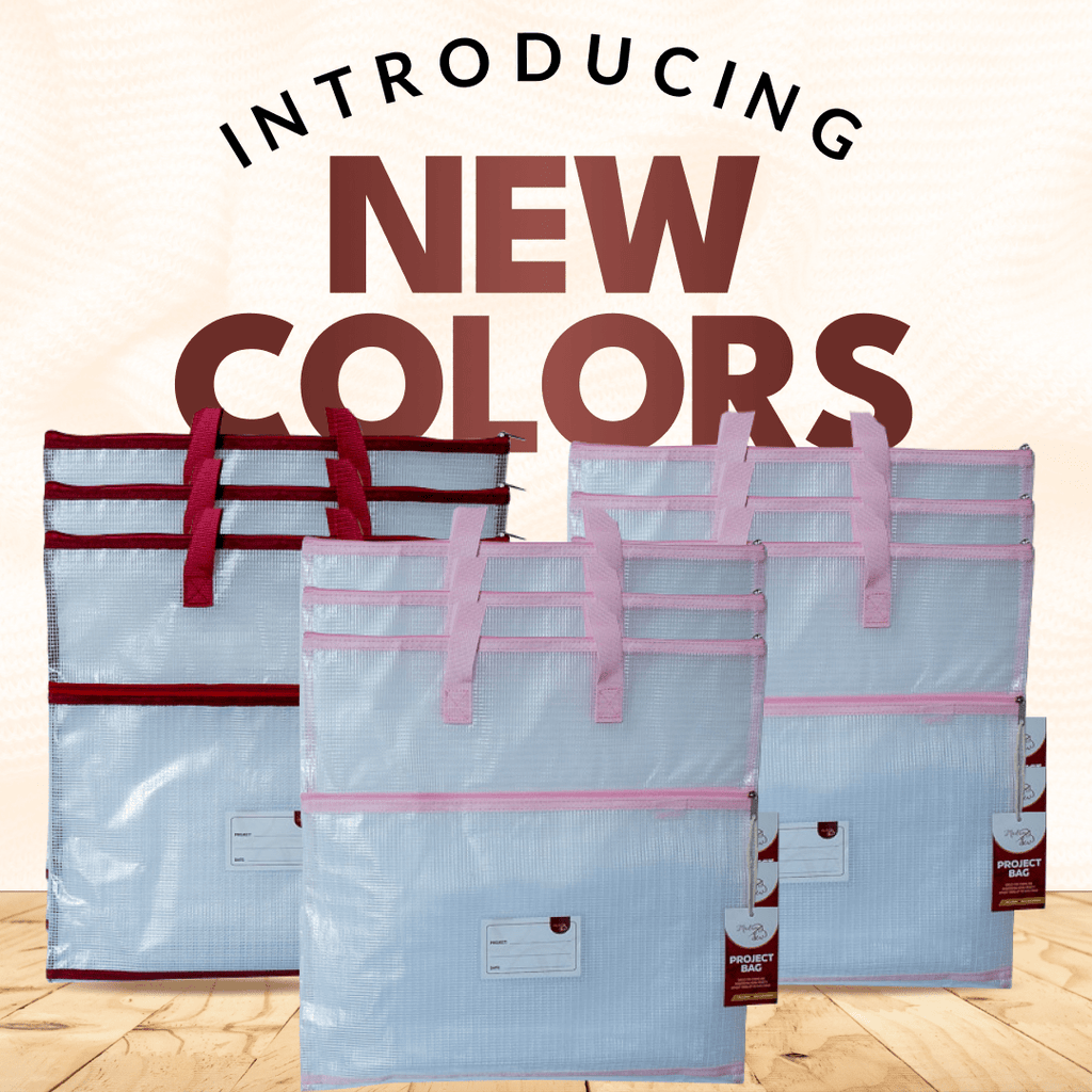 Project Bags - 9 Pack - Six Light Pink - MadamSew