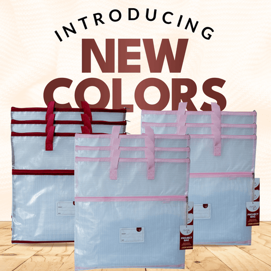 Project Bags - 9 Pack - Six Light Pink - MadamSew