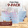 Project Bags - 9 Pack - Six Light Pink with White - MadamSew