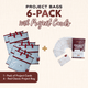Project Bags (All Red) - 6-Pack with 25 Project Cards
