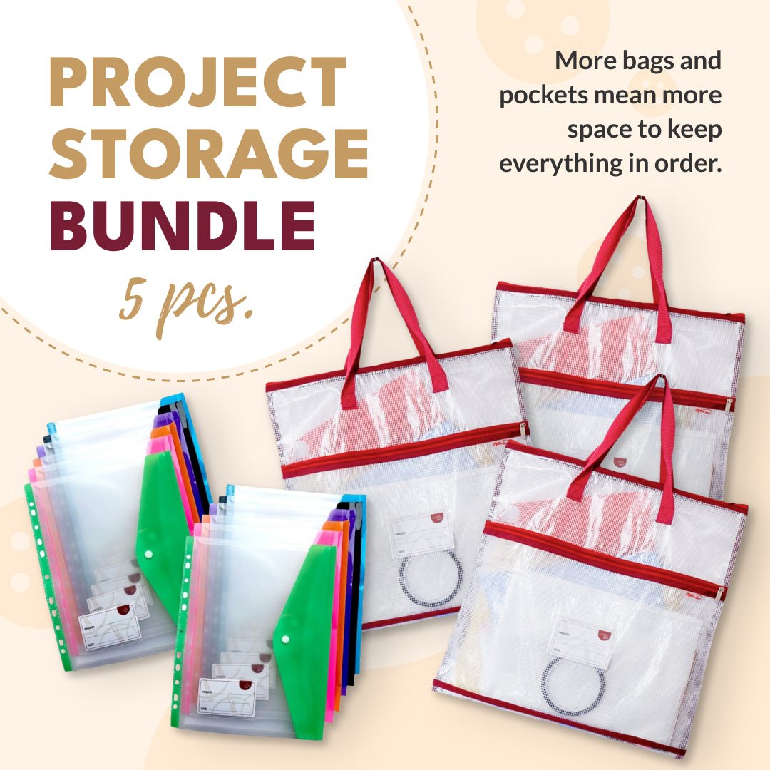 Project Files Storage Project Storage Bundle - Project Bags and Binder Pockets – MadamSew
