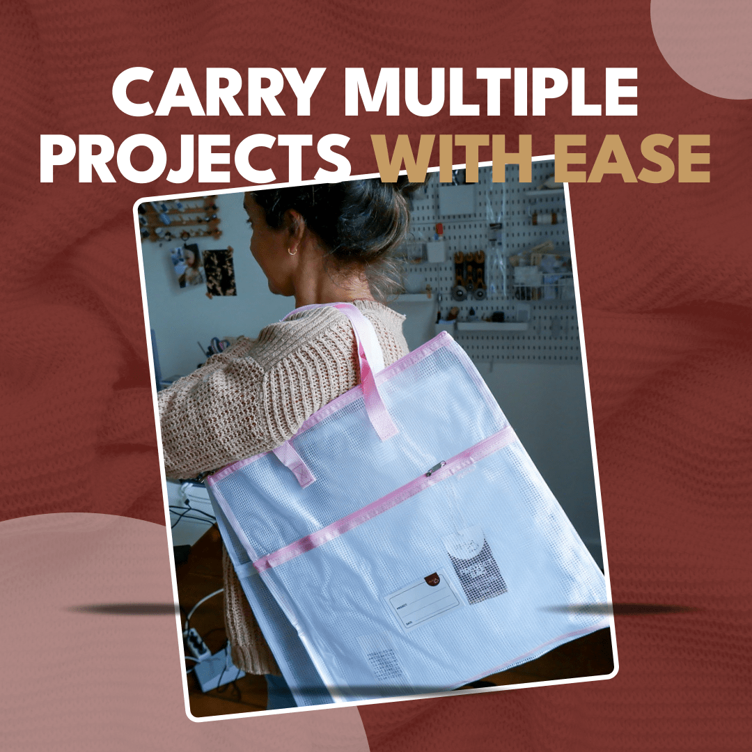 Project Storage Bundle - 5pcs - Light Pink - MadamSew