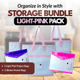 Project Storage Bundle - 5pcs - Light Pink - MadamSew