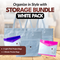 Project Storage Bundle - 5pcs - White - MadamSew