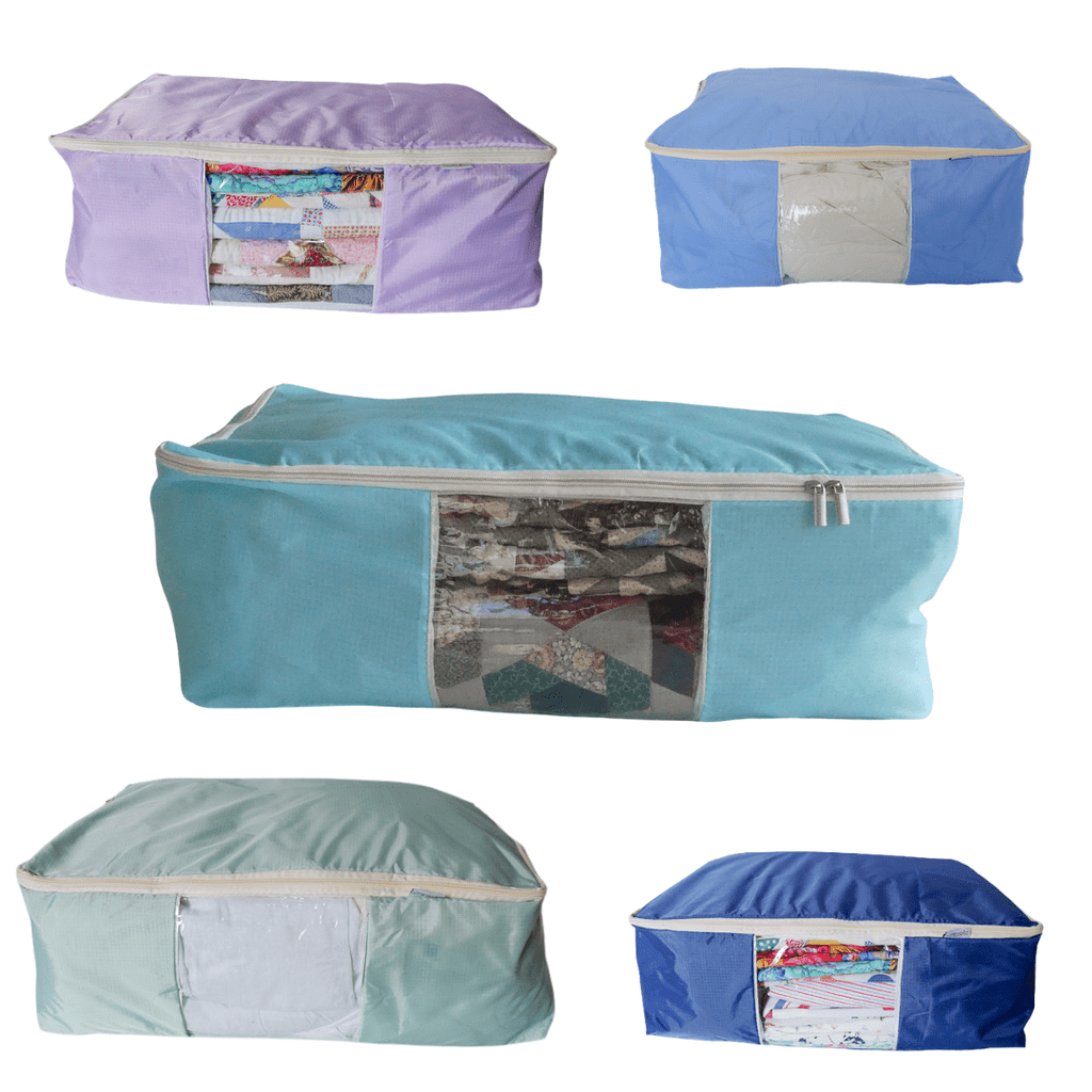 Quilt Storage Bag - Standard Size 22” x 15” x 8” - Breathable - 5 color options - MadamSew