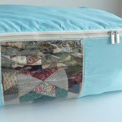Quilt Storage Bag - Standard Size (22”L x 15”W x 8”H) - Turquoise - MadamSew