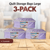 Quilt Storage Bags - 3 Pack - Large Size - All Lav - MadamSew