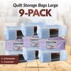 Quilt Storage Bags - 9 Pack - Large Size - Lavender & Periwinkle - MadamSew