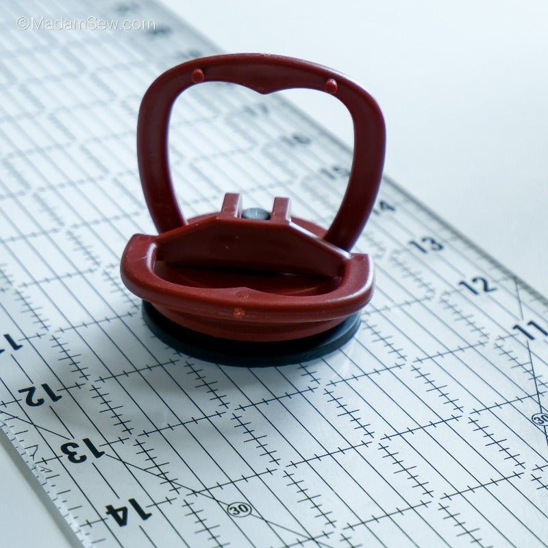 Custom Ruler Handle Ruler Grip - Ruler Handle with Suction Cup – MadamSew