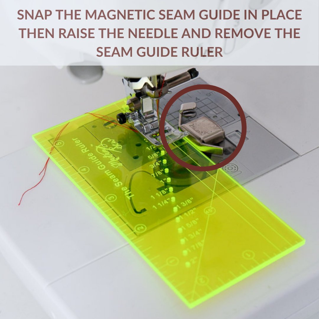 Seam Guide Ruler + FREE Magnetic Seam Guide – MadamSew Seam Guide Ruler + FREE Magnetic Seam Guide – MadamSew
