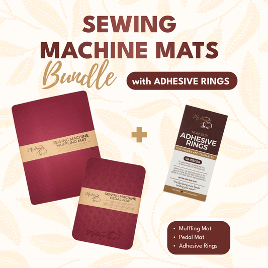 Sewing Machine Mats Bundle with Adhesive Rings - MadamSew