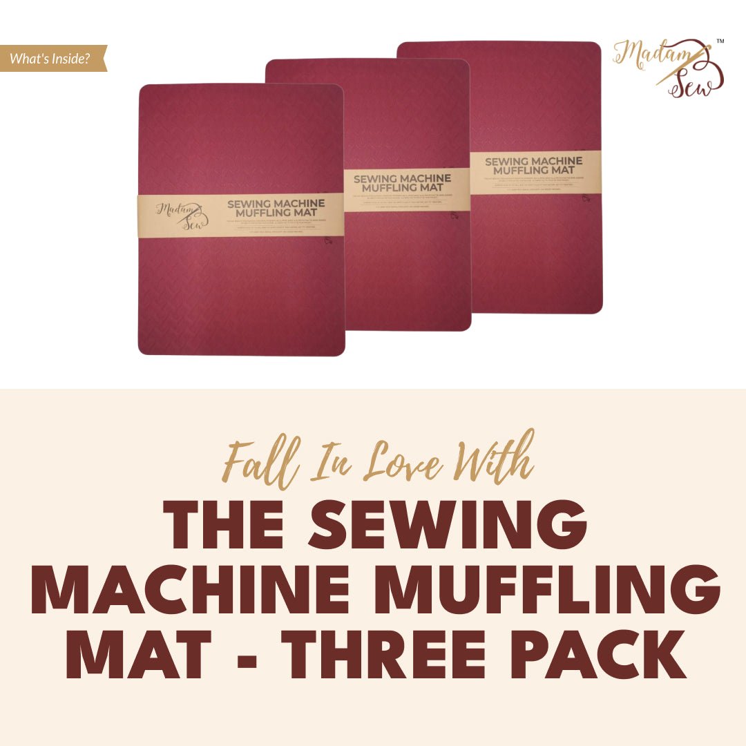 Sewing Machine Muffling Mat - 3 Items Bundle - MadamSew