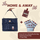 Home and Away set: navy quilted sewing machine bag, red accessories bag and three clear project bags