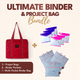 Ultimate Binder & Project Bag Bundle - Light Pink - MadamSew