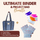 Ultimate Binder & Project Bag Bundle - Navy with Light Pink - MadamSew