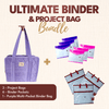 Ultimate Binder & Project Bag Bundle - Purple Binder Pocket - MadamSew