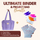 Ultimate Binder & Project Bag Bundle - Purple with Light Pink - MadamSew