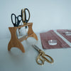 Wooden Desktop Scissors Stand - Holds up to 5 pairs of shears - MadamSew