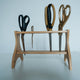 Wooden Desktop Scissors Stand - Holds up to 5 pairs of shears - MadamSew