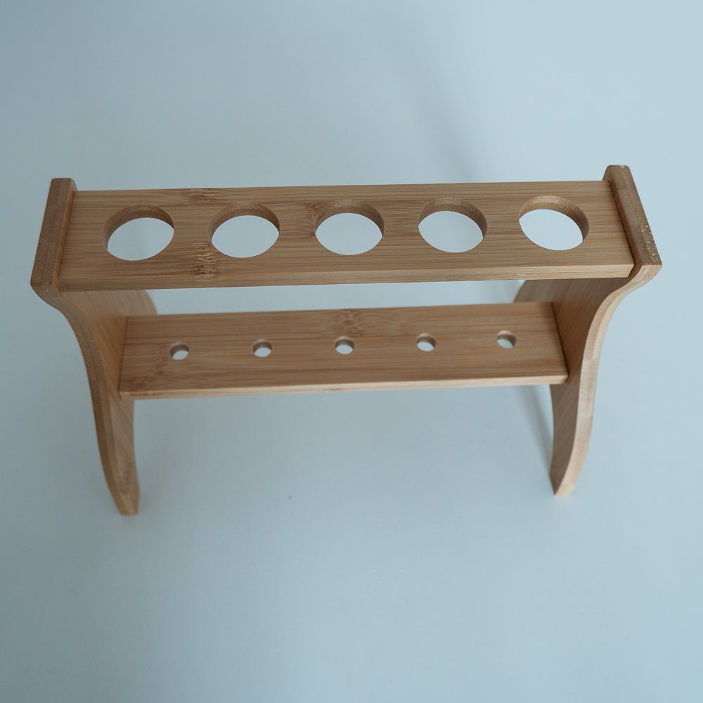 Wooden Desktop Scissors Stand - Holds up to 5 pairs of shears - MadamSew