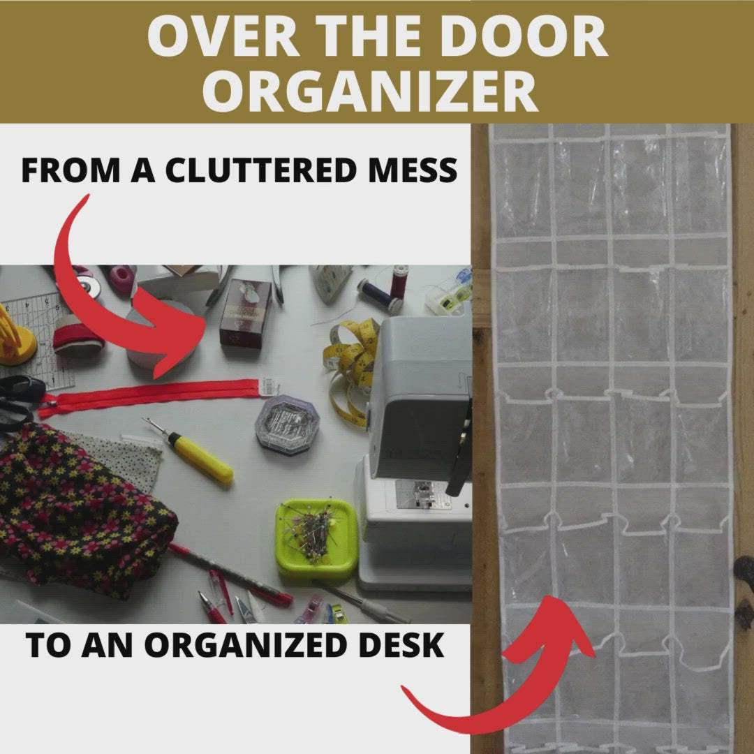 Over The Door Organizer - Craft Room Storage – MadamSew