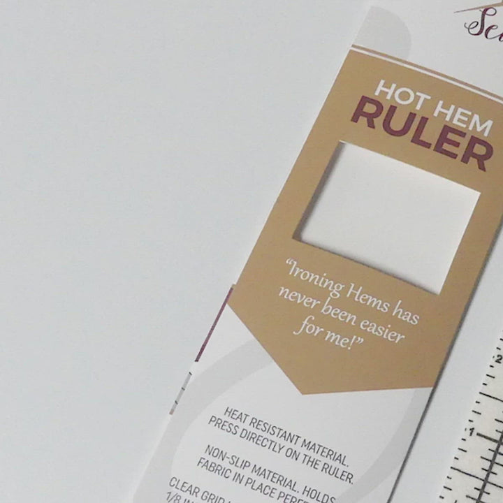 how to use a Hot Hem Ruler 