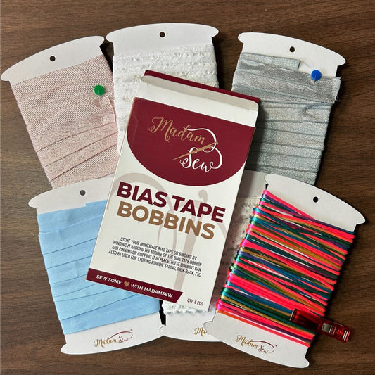 Bias Tape Bobbins - Storage for When You Make Your Own - MadamSew